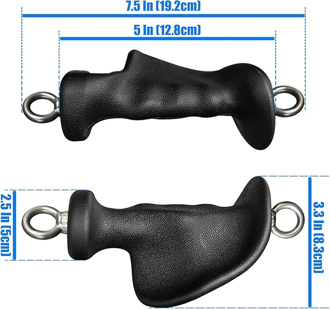 Ergonomic Tricep Rope Pulldown Attachments, Upgraded 27 32 40 & 47 Inch Extra Long Triceps Rope