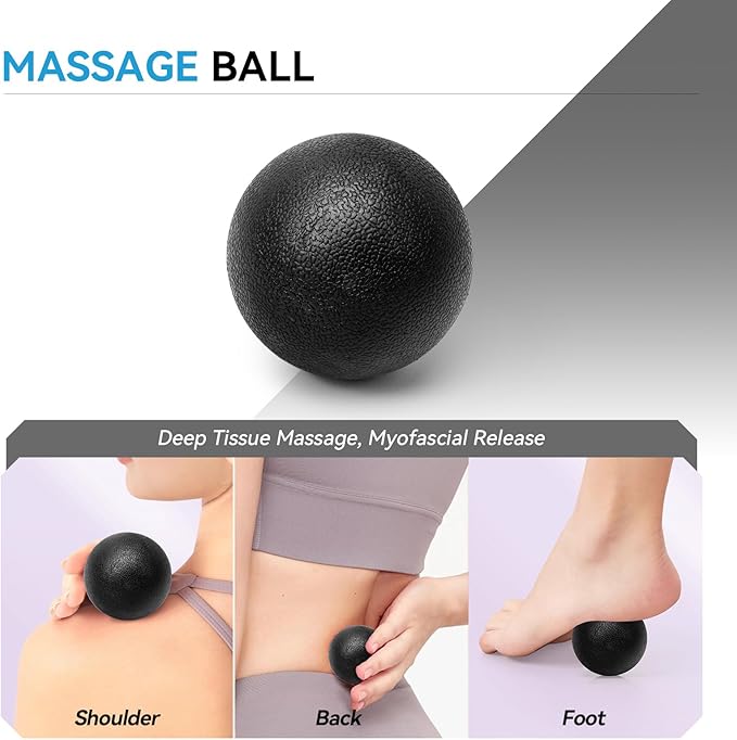 5 in 1 Foam Roller Set, High Density Fitness Exercise Foam Roller for Deep Tissue Muscle Massage