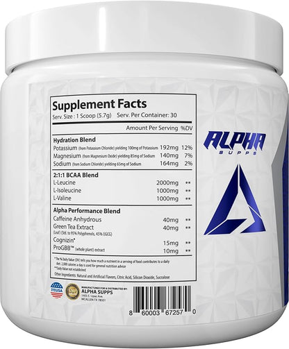 Amino NRG+ BCAA Amino Energy Recovery Powder - Hydration Blend with Electrolytes - Focus Blend for