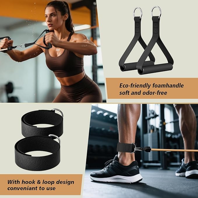 WHATAFIT Resistance Bands, Exercise Bands，Resistance Bands for Working Out, Work Out Bands with