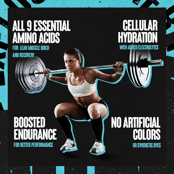 Animal Juiced Amino Acids - BCAA Powder EAA Matrix Plus Hydration with Electrolytes and Sea Salt