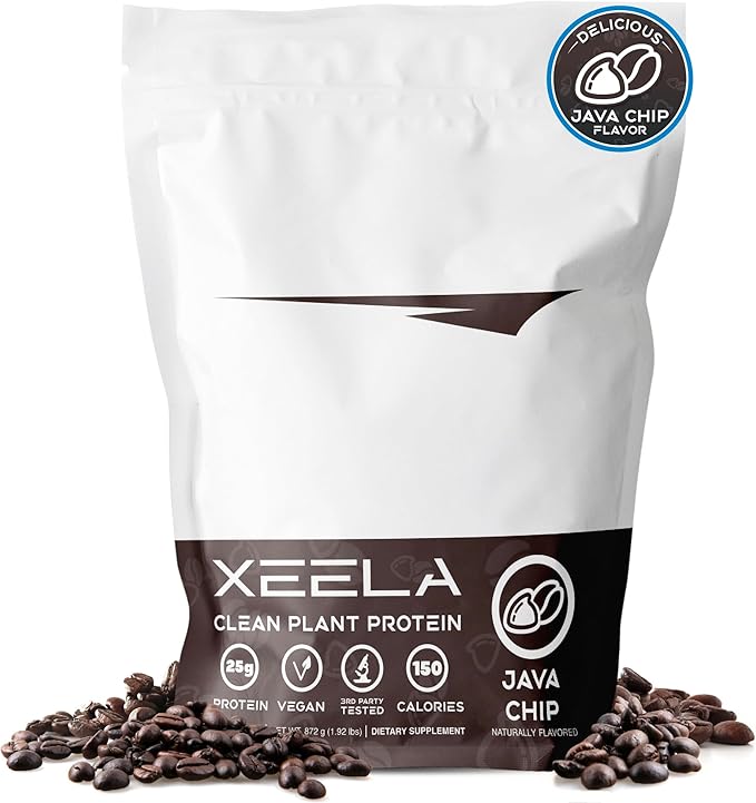 XEELA Plant Based Vegan Protein Powder - Independently Tested - 25g High Protein, Pea Protein for