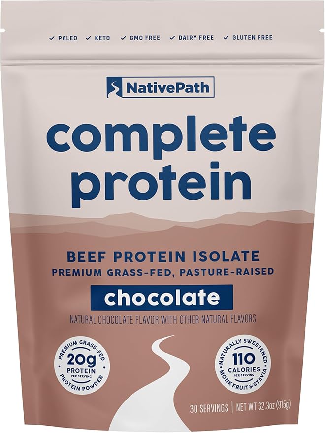 NativePath Complete Beef Protein Powder Isolate ??Grass-Fed, Pasture-Raised, Dairy & Lactose Free