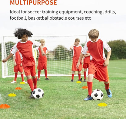Soccer Agility Training Equipment Set, 12 Rung 20Ft Agility Ladder, 12 Disc Cones, 4 Steel Stakes