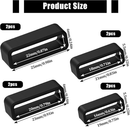 Watch Band Keepers,Silicone Watch Strap Holder Loops,Watch Strap Keeper for Smart Sport Watches