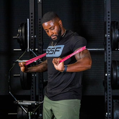 Serious Steel Fitness 32" Resistance Training Bands (Portable Exercise Band System Training Bands