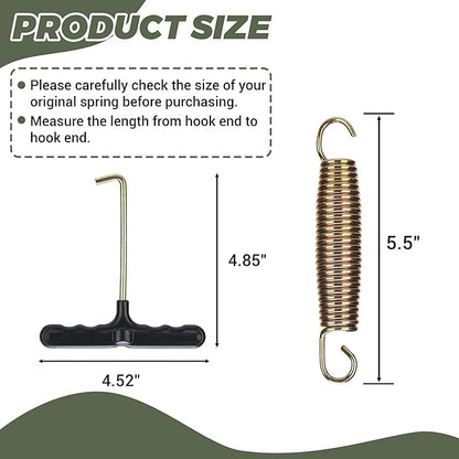 Trampoline Springs Replacement 3.5" to 8.5" Galvanized Steel Heavy Duty High Tensile Universal