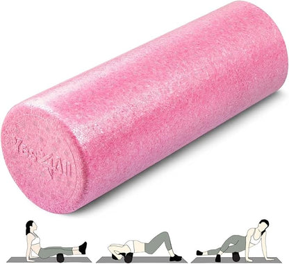 Yes4All High-Density EPP Round Back Roller Foam, Exercise Foam Roller for Yoga, Pilates &