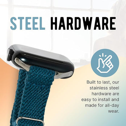 Braxley Bands - Organic Cotton Watch Bands For Women and Men, Compatible With All Apple Watch Sizes