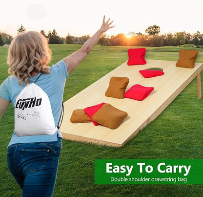EunHo Cornhole Bags Set of 8 Regulation Size & Weight Corn Hole Bean Bags Official Professional All