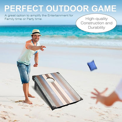 2’x3’ Cornhole Boards Set, Cornhole Outdoor Game Set - Corn Hole Toss Boards Set with 8 Cornhole