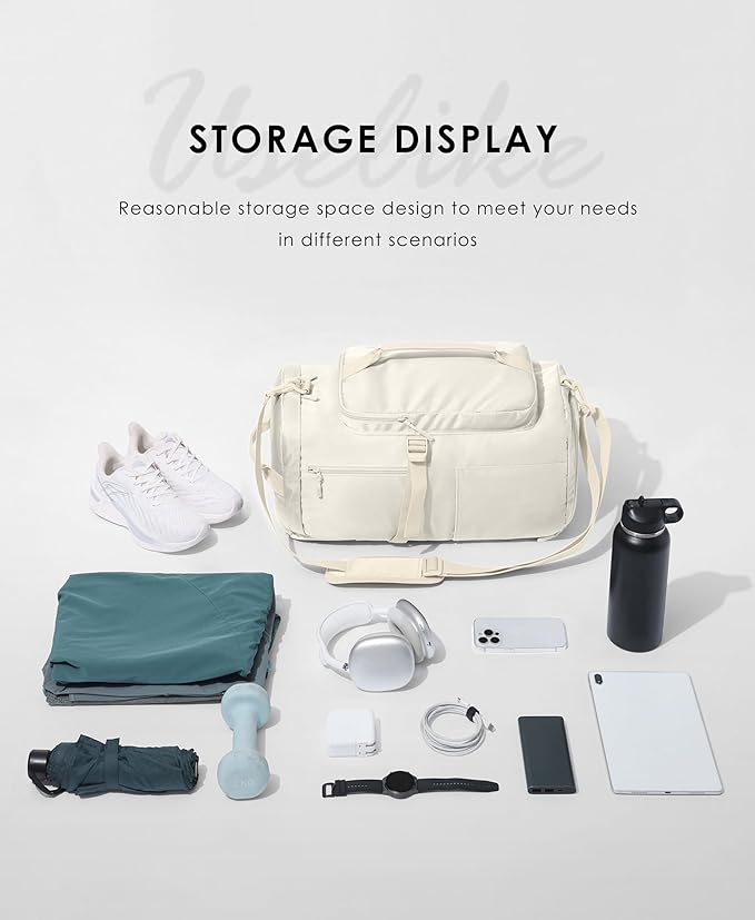 Gym Bag for Women Workout Gym Backpack with Shoe Compartment Sports Duffel Bag Multiple Pockets 30L