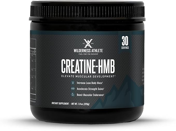 Wilderness Athlete - Creatine HMB - Micronized Creatine Monohydrate Powder HMB and Vitamin D3