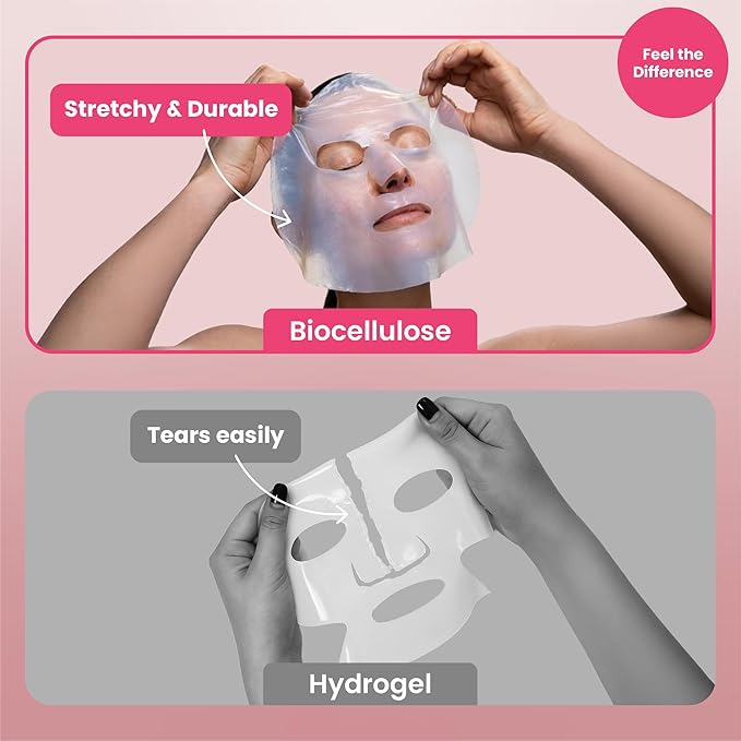 Body Restore Natural Collagen Face Mask 5 Pack ??Korean Skin Care Mask with Fermented Coconut