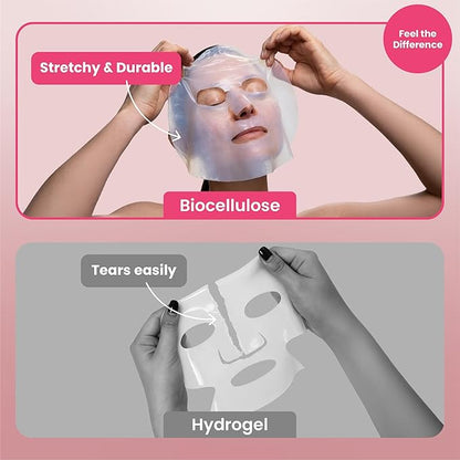 Body Restore Natural Collagen Face Mask 5 Pack ??Korean Skin Care Mask with Fermented Coconut