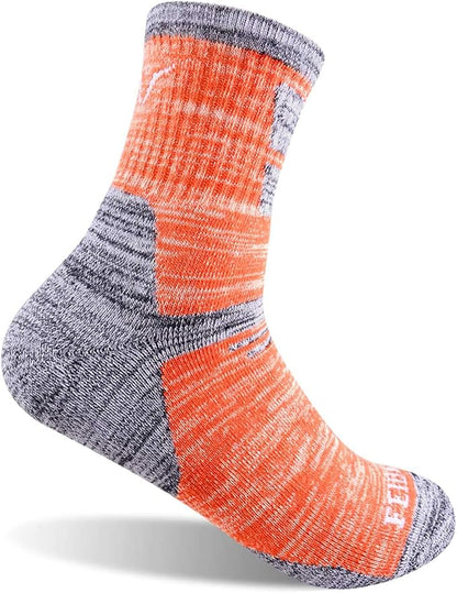 FEIDEER Hiking Walking Socks For Women, Multi-pack Outdoor Recreation Socks Moisture Wicking Crew