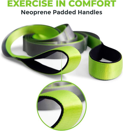Gradient Fitness Stretching Strap for Physical Therapy, 12 Multi-Loop Stretch Strap 1.5" W x 8' L