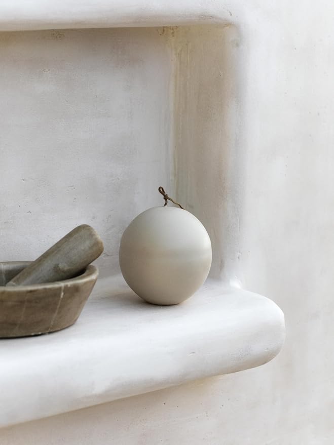 LAWA Imperfect Sphere Candle - Beautiful Handmade Pillar Scented Soy Wax Elegant Aesthetic Candle