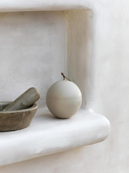 LAWA Imperfect Sphere Candle - Beautiful Handmade Pillar Scented Soy Wax Elegant Aesthetic Candle