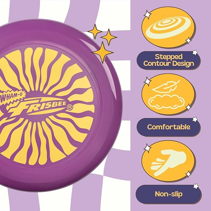 Wham-O Frisbee Cool Flyer Flying Disc, 9.95 Inch Sports Disc Lightweight Durable for Outdoor Beach