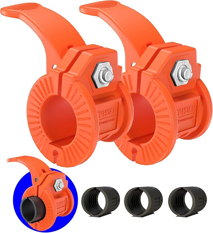 Barbell Clips 1 Inch Quick Release Weight Clamps 0.9-1.18inch Multi-Size Adjustable Olympic Clamps