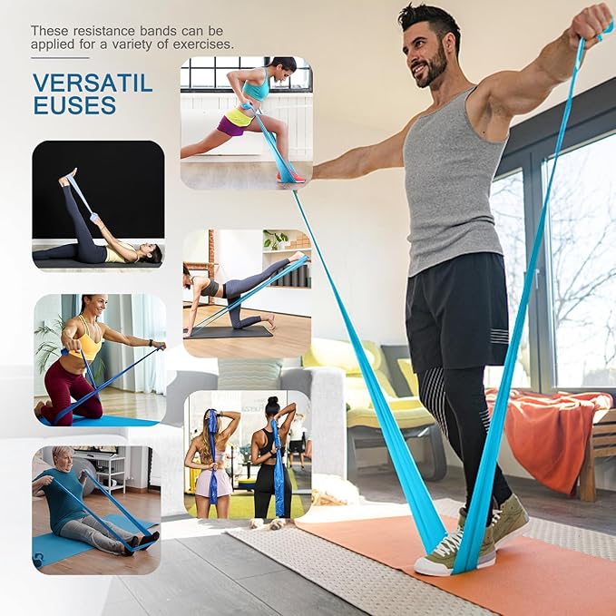 5 Pcs Professional Resistance Bands. Latex-Free, Elastic Band, Work Out Bands, Stretch Bands for