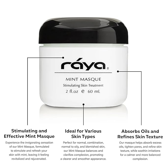 Raya Mint Masque (603) | Cooling and Refreshing Facial Treatment Mask Combination for Oily and