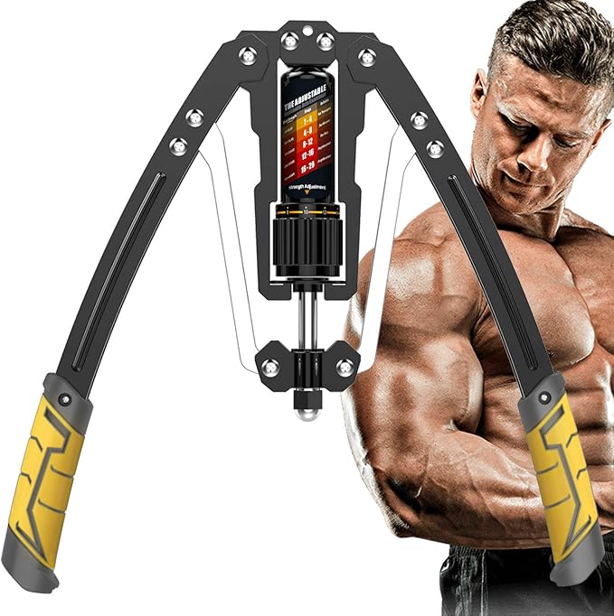EAST MOUNT Twister Arm Exerciser - Adjustable 22-440lbs Hydraulic Power, Home Chest Expander