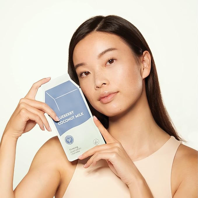 ESW Beauty Blueberry Coconut Milk - Firming Plant-Based Milk Face Mask - Rejuvenating with
