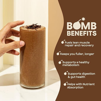 The Bomb Co. Bomb Plant Protein, Protein Powder with 21g Protein, Amino Acids, Zero Sugar, Pea