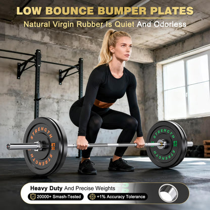 Rendpas 7FT Olympic Barbell for Home Gym Strength Training, 45 Lbs 2-inch Weight Bar with 28mm