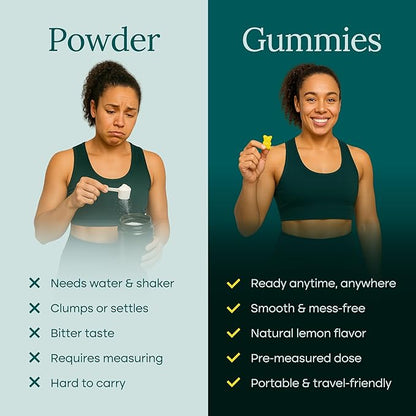 Sugar-Free Creatine Monohydrate Gummies 5gram per Serving, Potent Creatine Gummies for Men & Women
