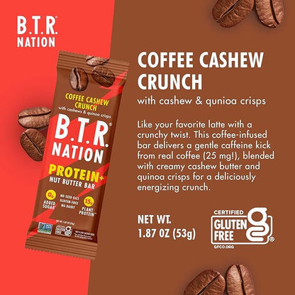 B.T.R. Nation Vegan Keto Plant Based Protein & Fiber Bars - High Protein (Sampler Pack) | (9 Pack)