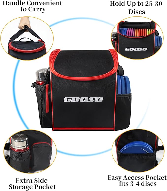 Disc Golf Set with Bag - 12 PCS Flying Disc Golf Discs for Beginner with Putter, Midrange, Driver |