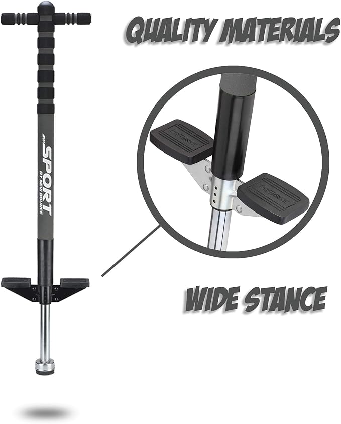 New Bounce Pogo Stick for Kids - Pogo Sticks, 40 to 80 Lbs - Sport Edition, Quality, Easy Grip