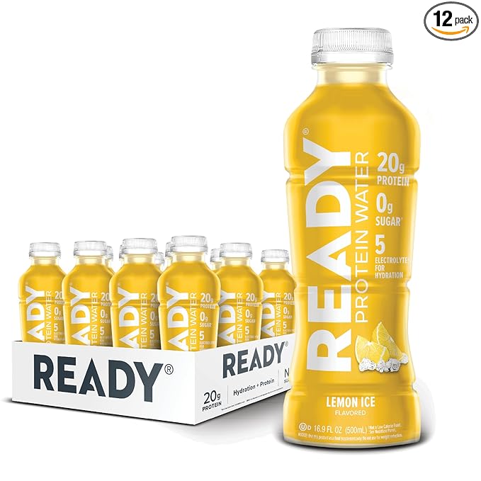 Ready® Protein Water ??20g Whey Protein Isolate, Zero Sugar, Low-Calorie Sports Drink for Hydration