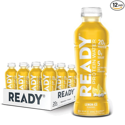 Ready® Protein Water ??20g Whey Protein Isolate, Zero Sugar, Low-Calorie Sports Drink for Hydration