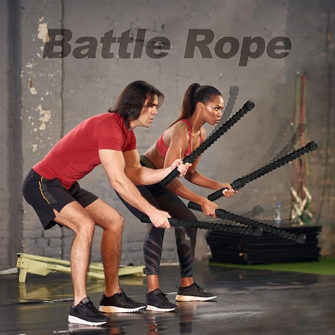 ASIEIT Ropeless Battle Ropes for Home Gym, Lightweight Battle Rope for Fitness Beginners, Portable