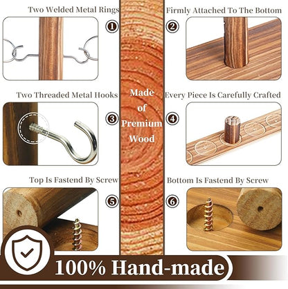 Ring Toss Games for Adults, Yard Games, Patio Decor, Outdoor Indoor Games, Wooden Hook and Ring