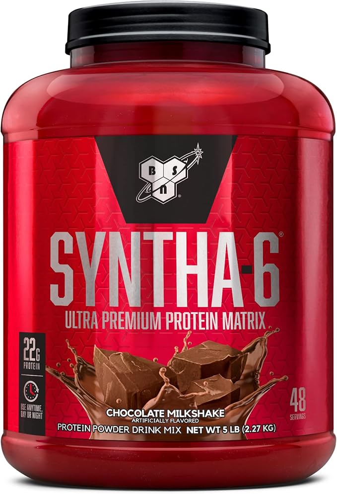 BSN SYNTHA-6 Whey Protein Powder with Micellar Casein, Milk Protein Isolate, Chocolate Milkshake
