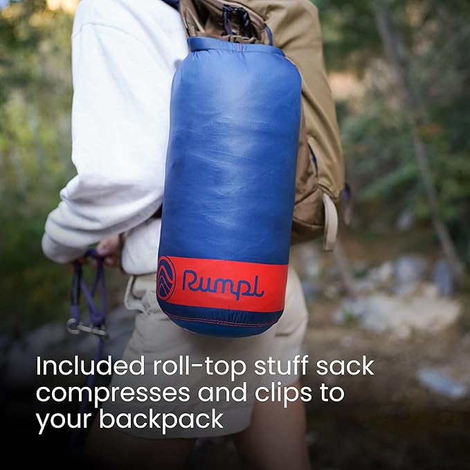 Rumpl Original Puffy Blanket - Warm, Water-Resistant Camping Blanket with 100% Recycled Synthetic