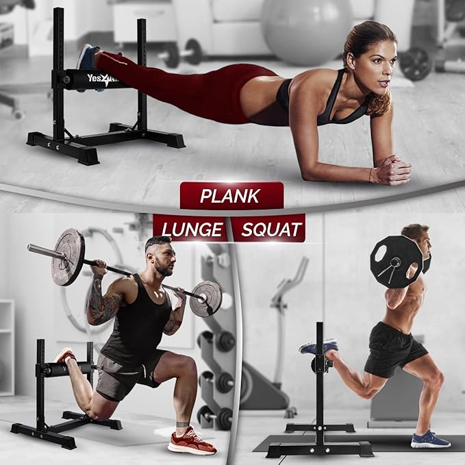 Yes4All Bulgarian Split Squat Stand - Single Leg Squat Roller & Bodyweight Training