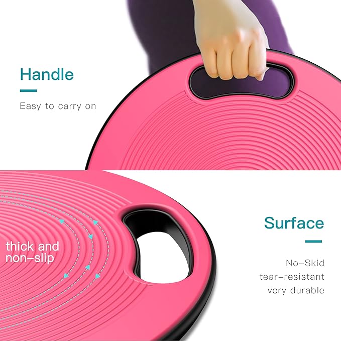 EVERYMILE Wobble Balance Board, Exercise Balance Stability Trainer Portable Balance Board with