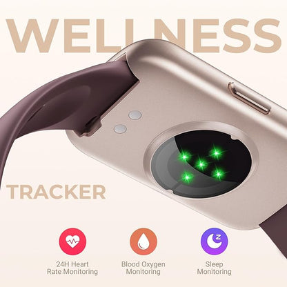 Health Fitness Tracker Smart Watch with 24/7 Heart Rate, Blood Oxygen, Sleep Tracker, Pedometer, 3