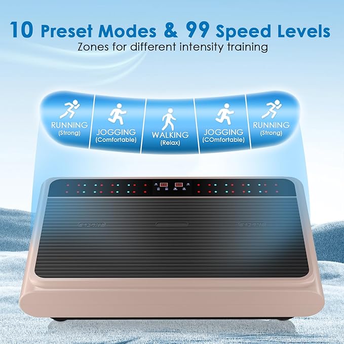 Vibration Plate Exercise Machine - Whole Body Workout Vibration Platform Lymphatic Drainage Machine