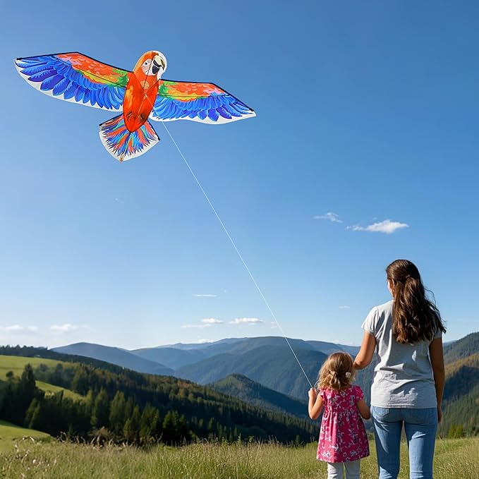 ORGCLDKT- 3D Lifelike Style Bird/Eagle Kite, Super Easy to Fly with, Ideal for Kids, Adults, Girls