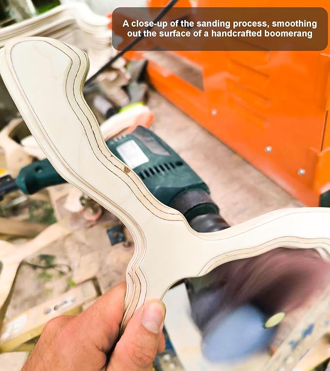 Wooden Boomerang Hurricane v2 | Handcrafted Returning Boomerang | Easy-to-Throw Design for