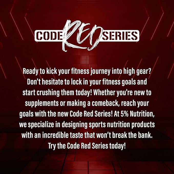 5% Nutrition Code Red Aminos BCAA & EAA Post Workout Recovery Powder | Full Spectrum Essential