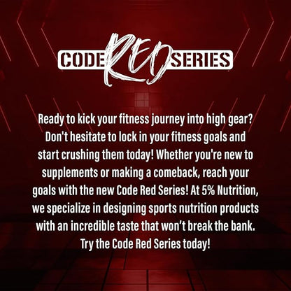 5% Nutrition Code Red Aminos BCAA & EAA Post Workout Recovery Powder | Full Spectrum Essential