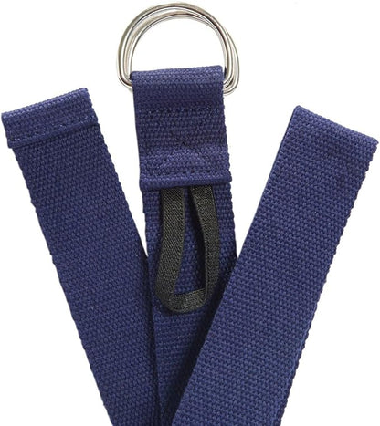 Everyday Yoga Super Strong Strap with Metal D-ring Buckle - Improve Flexibility, Stretching, and